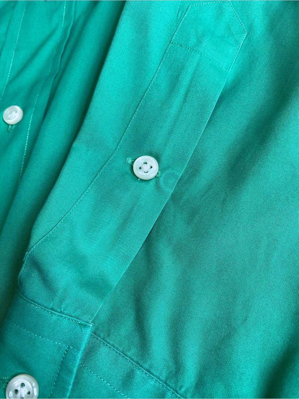 BLAKE by Ralph Lauren XL Green Button-Down Shirt with Blue Pony - Picture 8 of 11